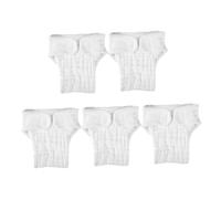 Hemobllo Pañales Lavables Reutilizables para Bebés Algodón 100% Muselina Color Claro M 5 Piezas Absorbentes Transpirables para Uso Diario y Viajes Bebés 3-9 Meses 5.5-10 Kg