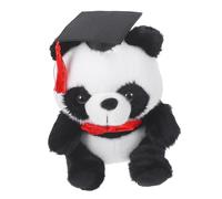 Hemobllo Panda De Peluche Título De Doctor y Atuendo para Graduación Adorable Muñeco De Panda De Peluche Decoración para Fiestas De Graduación y De Celebración