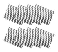 Hemobllo Paneles de Techo Corrugados de Aluminio Plata para Maquetas de Casas, 8 Piezas Ligeras y Fáciles de Instalar para Materiales de Diorama DIY
