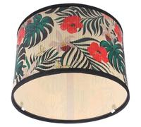 Hemobllo Pantalla Compatible Portalámparas E27 Europeo y Ligera de Lámpara Colgante de Rústica Diseño Vintage para Dormitorio y Hotel