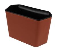 Hemobllo Papelera Multifuncional para Automóvil, Mini Cubo de Basura Naranja de Poliuretano, a Prueba de Fugas y Desmontable, para Suv y Camionetas, Clip para Respaldo del Asiento,