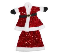 Hemobllo para Botellas de Vino Navideña Roja con Lentejuelas Protector de Botellas para Fiestas Bolsas de Vino para Navidad Boda y Decoración de Año
