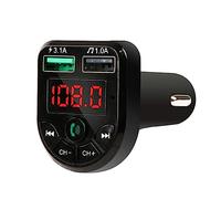 Hemobllo para Coche con Cargador USB Dual Adaptador de Audio para y Compatible con Smartphones y Tablets Pantalla LED de de