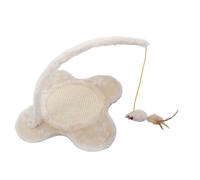 Hemobllo Para Gatos con Ratón Colgante Alfombrilla De Sisal Forma De Juguete para Gatos y Gatitos Interiores