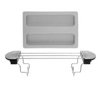 Hemobllo Parrilla de Acero Inoxidable Tamaño Adecuado para Tostar, Rejilla para Tostadas Acero Inoxidable y Plástico, Fácil de Limpiar, Accesorios para Tostadora, para Pan