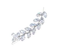 Hemobllo Pasador De Pelo Elegante y Horquilla De Mujer Zirconia, 1 Unidad, Tamaño Mediano, Clip Decorativo Para Chica, Uso Diario y Fiesta, Color Plata