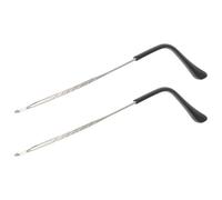 Hemobllo Patas de Repuesto para Gafas de Metal, Plata, Reparación | Antipresión en Orejas, Acabado Detallado, Diseño Antideslizante, para Gafas y Gafas de Sol