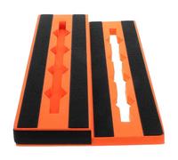 Hemobllo Pedalera de Efectos de Guitarra Eléctrica Ultraligera de Material Eva Naranja, Diseño Compacto y Resistente para Efectos Individuales en Conciertos y Ensayos