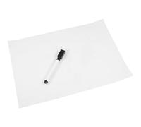 Hemobllo Pegatina Pizarra Blanca Borrable A4 Blanca 1 Hoja con Rotulador Negro para Oficina Hogar y Actividades Escolares Adhesivo Reutilizable para Notas y Dibujo en Paredes Lisas