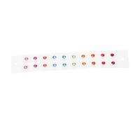Hemobllo Pegatinas de Acupuntura Auricular Desechables, Parches de Masaje de Puntos de Acupresión Oreja, Transparentes y Color Cristal, para Terapia y Relajación Diaria