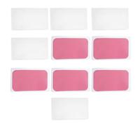 Hemobllo Pegatinas de Silicona Reutilizables para Pestañas 10 Unidades 5 Rosa 5 Transparentes Adhesivo para Extensiones y Levantamiento de Pestañas Almohadillas Flexibles para Salón