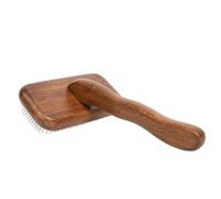 Hemobllo Peine de Madera para Mascotas Pequeño Peine de Masaje y Limpieza para Perros y Gatos Removedor de Pelos Sueltos Cepillo Ergonómico para Cuidado Animal