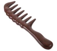 Hemobllo Peine Masajeador de Madera de Sándalo Natural para Cabello Masaje Relajante del Cabelludo Ligero y Portátil Estimula Circulación y Tensión