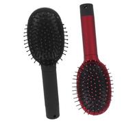 Hemobllo Peine Secreto Contenedor De Almacenamiento 2 Piezas Pequeño Plástico Rojo y Negro Multifuncional Para Cabello Uso Personal y Viaje Seguro Ligero