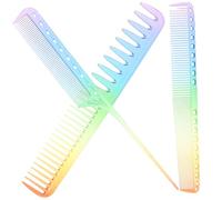 Hemobllo Peines De Peluquería 3 Unidades Juego De Tamaños Variados Resistente Al Calor Antiestático Unisex Para Peinar Cabello Liso y Rizado Uso Diario En Salón De Belleza