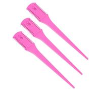 Hemobllo Peines para Cortar y Desbastar Cabello, 3 Piezas de Plástico Resistente, Herramientas Portátiles para Peluqueros Profesionales y Uso en Salones de Belleza