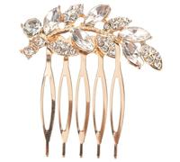 Hemobllo Peineta Nupcial de Rhinestone con Diseño de Doradas Accesorio Elegante para Novias y Damas de Honor Bodas y Eventos Especiales