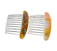 Hemobllo Peinetas Francesas para Mujer 2 Piezas Peines Laterales Elegantes de Hierro Accesorios para Peinar Cabello Fino para Peinados Dientes