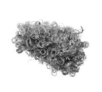 Hemobllo Peluca Abuela Gris Rizada para Adultos Pelo Corto Bajo Mantenimiento Halloween Carnaval Fiesta y Escenario Accesorio Realista para Disfraz de Abuelo