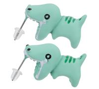 Hemobllo Pendientes Creativos De Arcilla Polimérica Forma De Dinosaurio Mordiendo Perro, Accesorios Para Orejas De Mujer, Perfectos Para Cumpleaños y Eventos Casuales