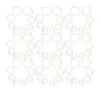 Hemobllo Pendientes de Aro Abiertos Cierre de Camarón 64 Piezas 4 Tamaños 20 25 30 40 MM Metal Dorado y Blanco K Accesorios para Hacer Pendientes DIY para Mujer Aretes Ligeros y