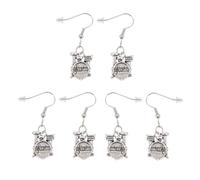 Hemobllo Pendientes de Batería y Gotas Oídos de Batería, Aleación Ligera, Diseño Creativo, Mujer, Festival de Música y Fiesta, 3 Pares, Colgantes Musicales Originales