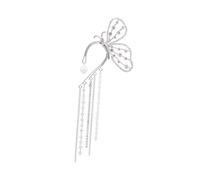 Hemobllo Pendientes Trepadores Largos Borlas Para Mujer Estilo Ear Cuff Sin Perforación Elegante Ligero Joyería De Aleación Para Fiestas y Eventos Obsequios