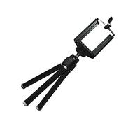Hemobllo pequeño trípode Soporte para Celular trípode de teléfono para teléfono Soporte para de Mano de e de cámara Mini portamovil sujeta moviles Black
