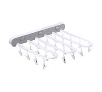 Hemobllo Percha Multifunción para Ropa Colgador Plegable para Casa Diseño De Botón Flexible y Versátil Sin Pasta De Uñas Material PP Fácil De Instalar