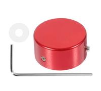 Hemobllo Perilla de Control para Guitarra Eléctrica Roja, Accesorio Metálico Pequeño y Ligero, Reemplazo Adecuado para Acoplador de Pedal de Efectos de Guitarra