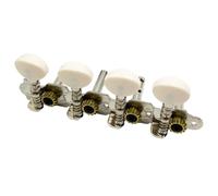 Hemobllo Pernos de Afinación para Guitarra Clásica, 4 Izquierdas 4 | ABS y Acero, Ajuste Preciso E Instalación Fácil, Estilo Clásico para Mandolina y Cuerdas de 8