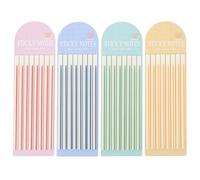 Hemobllo Pestañas Adhesivas para Libros y Cuadernos, Tiras Índice Ultrafinas en 4 Colores, Marcadores de Oraciones para Uso Profesional en Oficina y Escuela