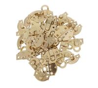 Hemobllo Pestillo Metálico Vintage con Tornillos 24 Unidades, Cierre de Seguridad para Cajas de Madera y Baúles, Cerrojo de Hierro Resistente de 3 X 2,8 X 1,2 Cm para Proyectos DIY