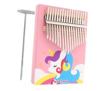 Hemobllo Piano de Pulgar Portátil Kalimba de Madera Teclas para Principiantes Fiestas y Regalos Musicales de Iniciación