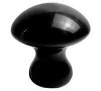 Hemobllo Piedra Gua Sha de Jade Negro para Masaje Facial Superficie Lisa Que Nutre la Piel, Herramienta Adecuada para Cuidado y Relajación del Rostro