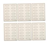 Hemobllo Piel de Práctica de Goma 6 Piezas Tamaño Estándar para Entrenamiento de Maquillaje de Labios y Cejas Piel Sintética para Principiantes Uso en Tatuajes y Micropigmentación