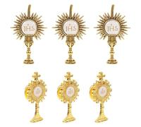 Hemobllo Pin de Solapa Cruz Cristiana 6 Piezas para Celebraciones de Bautismo y Decoración de Altar en Metal Duradero