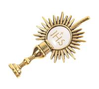 Hemobllo Pin Religioso de Cruz de Aleación de Zinc Chapado en Oro Broche de Comunión para Ropa Accesorio Cristiano para Ceremonia y Uso Diario Recuerdo de Comunión Joyas de Cáliz 1 Unidad