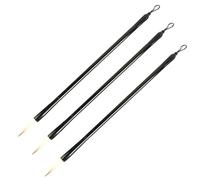 Hemobllo Pincel de Caligrafía China 3 Piezas Mango Metálico, Pincel de Tinta para Principiantes, Papelería para Escribir y Práctica de Caligrafía Tradicional