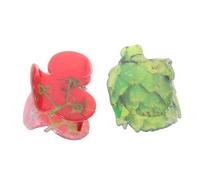 Hemobllo Pinzas Cabello Forma de Verduras, 2 Piezas, Tamaño Pequeño, Acrílicas Ligeras, para Niñas y Mujeres, Uso Diario y Ocasiones Obsequios, Accesorios de Moda Diseño Vegetal Natural