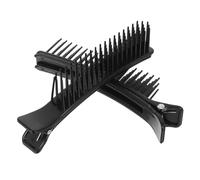 Hemobllo Pinzas Cabello Multifunción para Peluquería, 2 Unidades, Tamaño Pequeño Negro, Clips para Seccionar y Peinar, Profesionales para Uso en Casa y Viajes