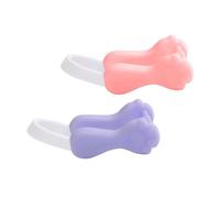 Hemobllo Pinzas Nariz Correctoras 2 Unidades Tamaño Estándar de Silicona para Moldear y Levantar Nariz Uso Adulto y Niño Cuidado Facial Nocturno Colores Rosa y Morado