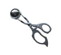 Hemobllo Pinzas Para Albóndigas De Cocina Fabricadas Acero Inoxidable Cierre Automático Para Hacer Bolas De Arroz y Carne De Pescado Preparación Casera De Albóndigas