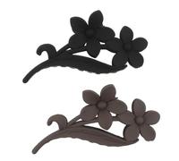 Hemobllo Pinzas Pelo Diseño de Flores Grandes Mate, 2 Piezas de Plástico Antideslizantes para Mujer, Sujeción Fuerte y Estilo Elegante para Ocasiones Generales