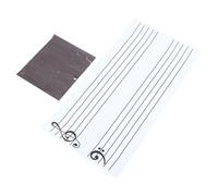 Hemobllo Pizarra Magnética Portátil de Pentagrama Musical, Pegatinas de Notas Magnéticas para Enseñanza de Música Infantil, Herramienta Educativa para Piano y Aula Escolar