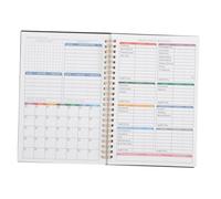 Hemobllo Planificador de Presupuesto Mensual Portátil Cuaderno de Notas de Consumo Secciones Claras Tapa Duradera de PP y Espacio para Notas para Gestión Financiera Personal y Empresarial