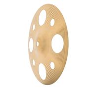 Hemobllo Platillo de Mano de Aleación de 10 Pulgadas con Diseño Perforado Efecto Splash para Batería Ligero y Portátil Accesorio Musical Adecuado para Actuaciones en Directo y Ensayos