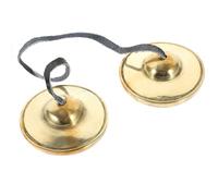 Hemobllo Platillos Instrumento de Percusión Manual Portátil y Fácil de Llevar de Cobre de Dedo Pequeños para Meditación y Yoga para Amantes Música Yoga