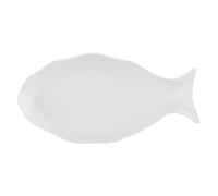 Hemobllo Plato de Cerámica para Pescado Diseño Pez Mate Resistente al Lavavajillas para Hogar Restaurante Fiesta Cocina