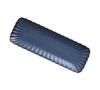 Hemobllo Plato de Cerámica Rectangular Fácil de Limpiar Estilo Japonés para Sashimi con Diseño Innovador y Antideslizante Adecuado para Servir Sushi y Platos Fríos